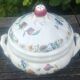 Large porcelain soup tureen from the Sarreguemines earthenware factory, Rouen model
