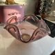 Pink Murano blown glass fruit bowl