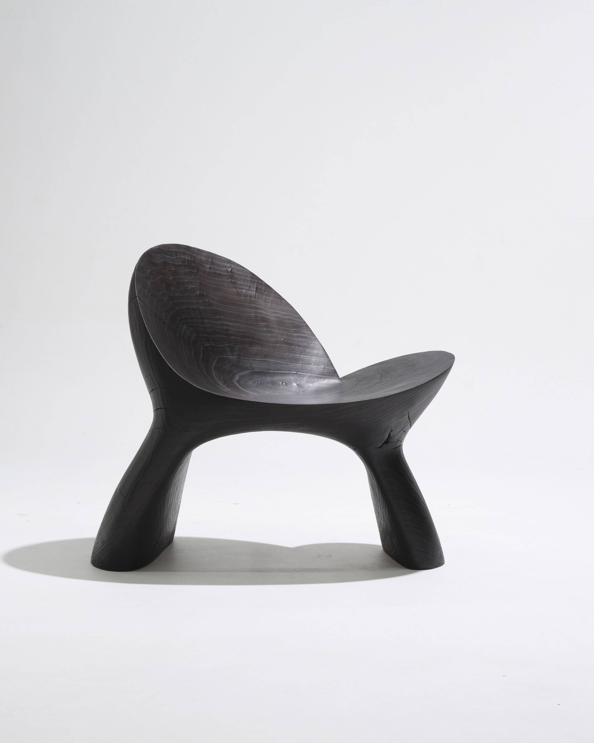 Anetos armchair in black wood