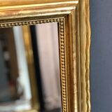 Mirror 113x59 19th century Louis-Philippe gold leaf gilding