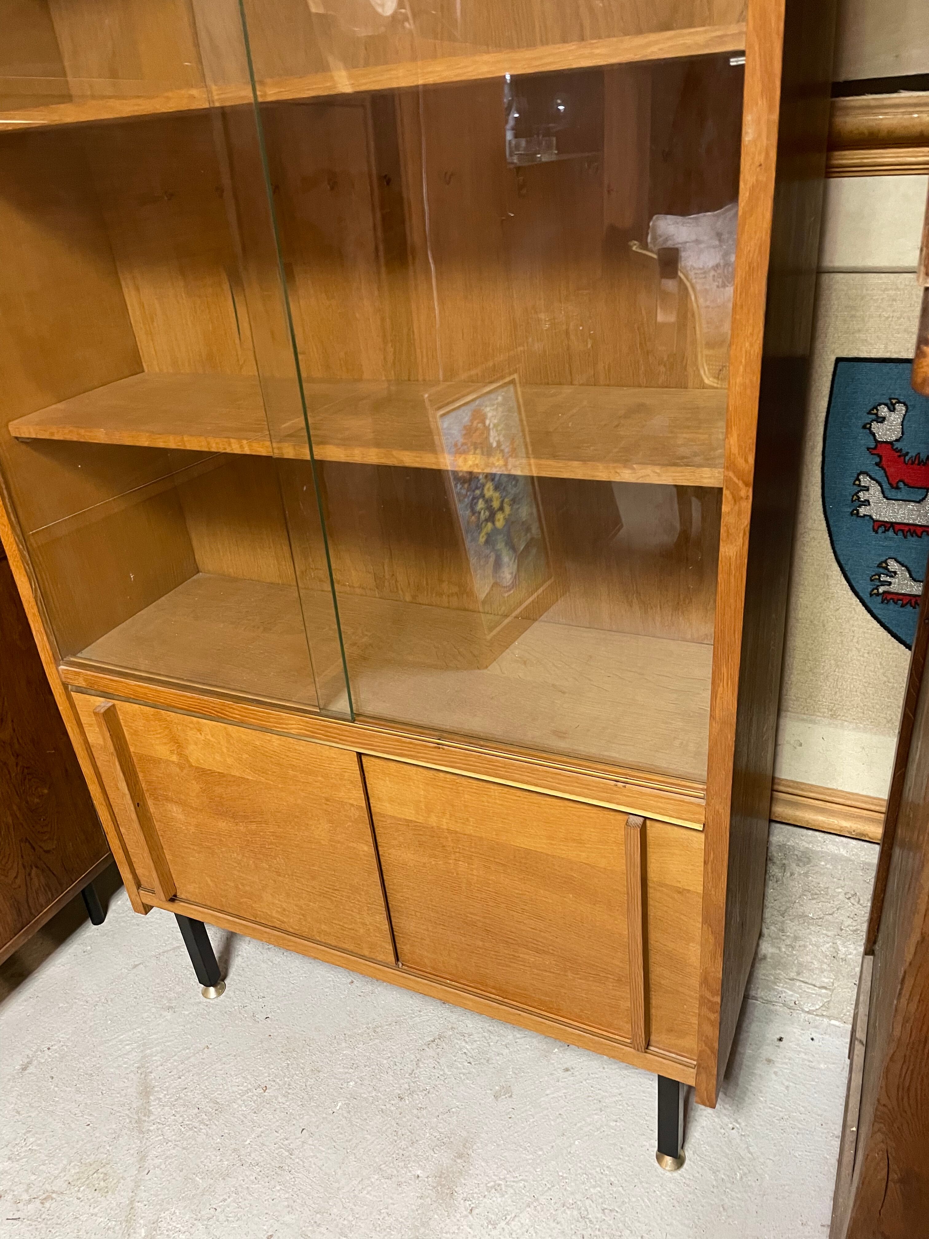 Vintage showcase sliding door year 50