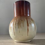 Vintage glazed terracotta vase