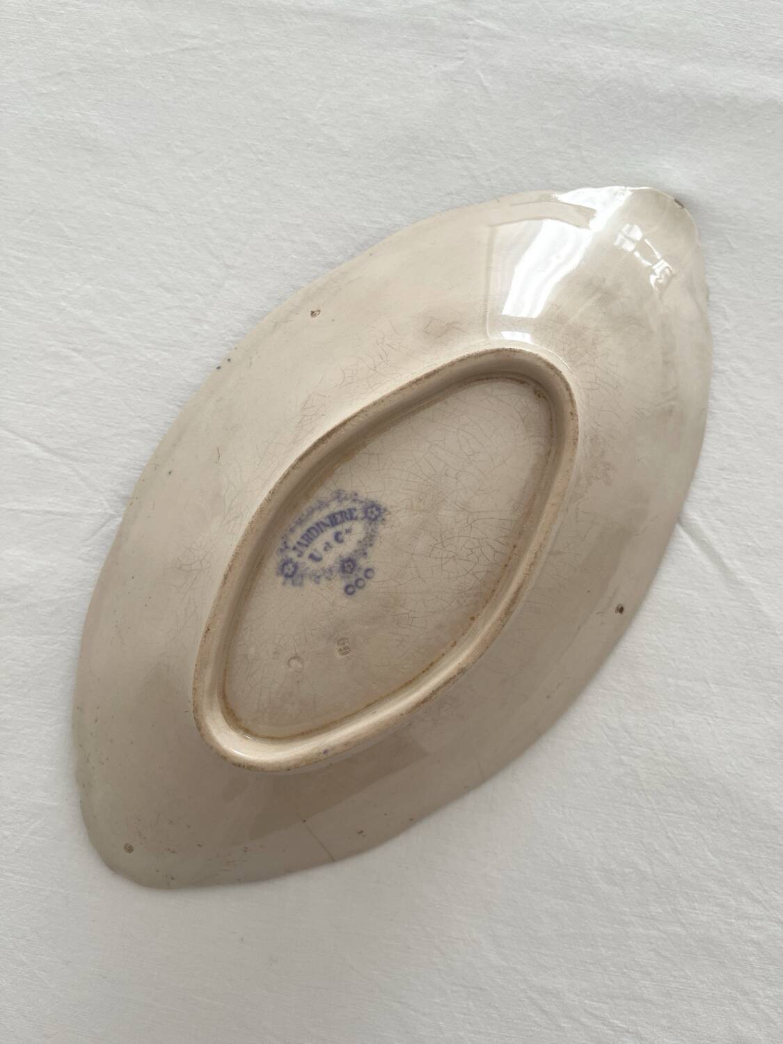 Ironstone ramekin dish "Jardinière" Sarreguemines