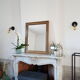 Miroir doré 83x67cm
