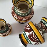 Trio of Saint Jean de Bretagne vases