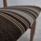 1960s, Danish design by Henning Kjærnulf, et of 4 chairs, wool, oak wood.