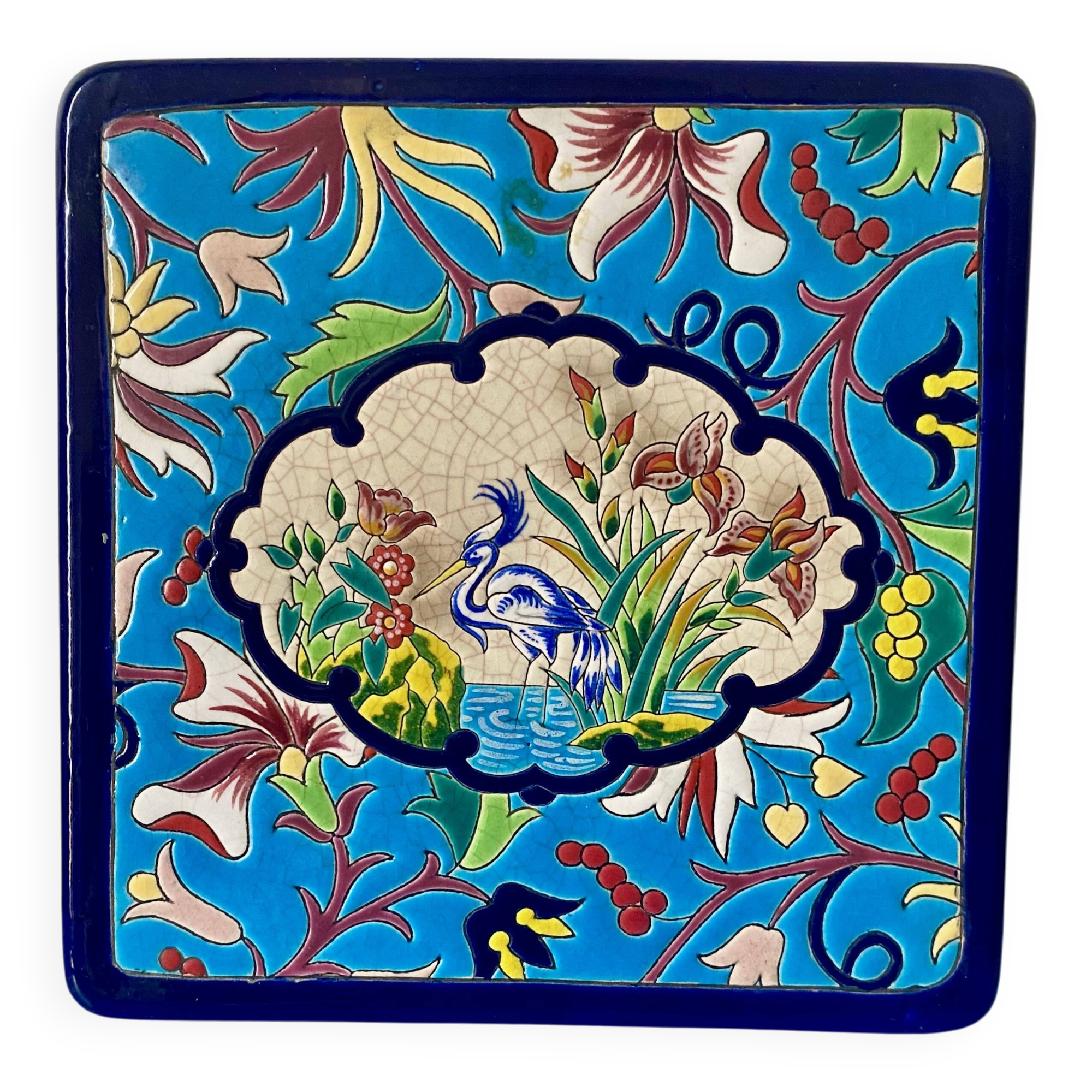 Dessous de plat, Longwy rehaussé 1930