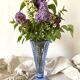 Antique blue cornet vase 27 cm