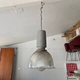 Suspension industrielle corps aluminium diffuseur méthacrylate vintage 70