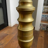 Large copper candlestick lamp base