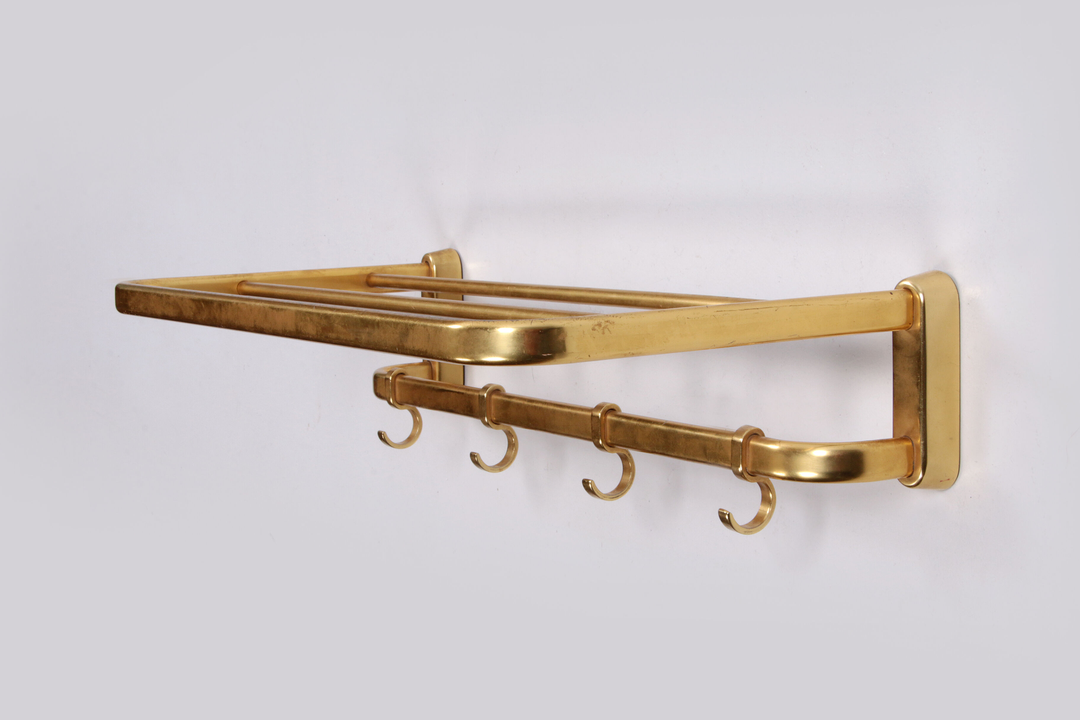 Vintage Hollywood Regency wall coat rack 1960s Germany