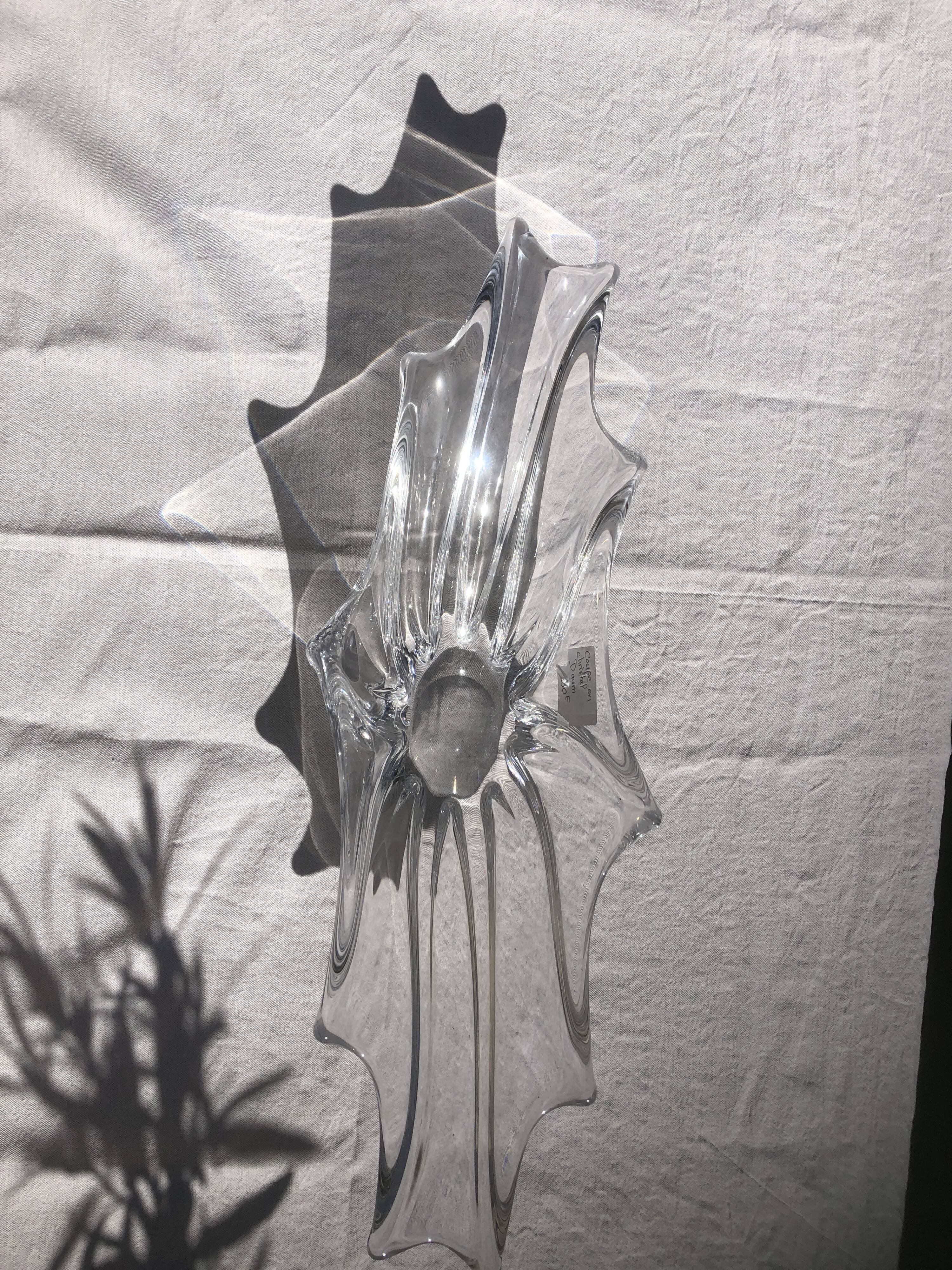 Coupe de fruits en cristal de Daum