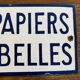 Plaquette émaillée d’école