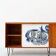 Alfred Hendrickx, Sideboard with Ceramic Art by Willy Meysmans