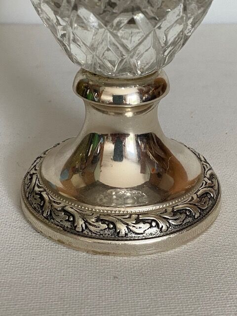 Silver-plated carafe by Buton Distillery, Bologna Italia