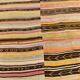 10x11 Yellow & Brown Ethnic Vintage Kilim Rug, 326x350Cm