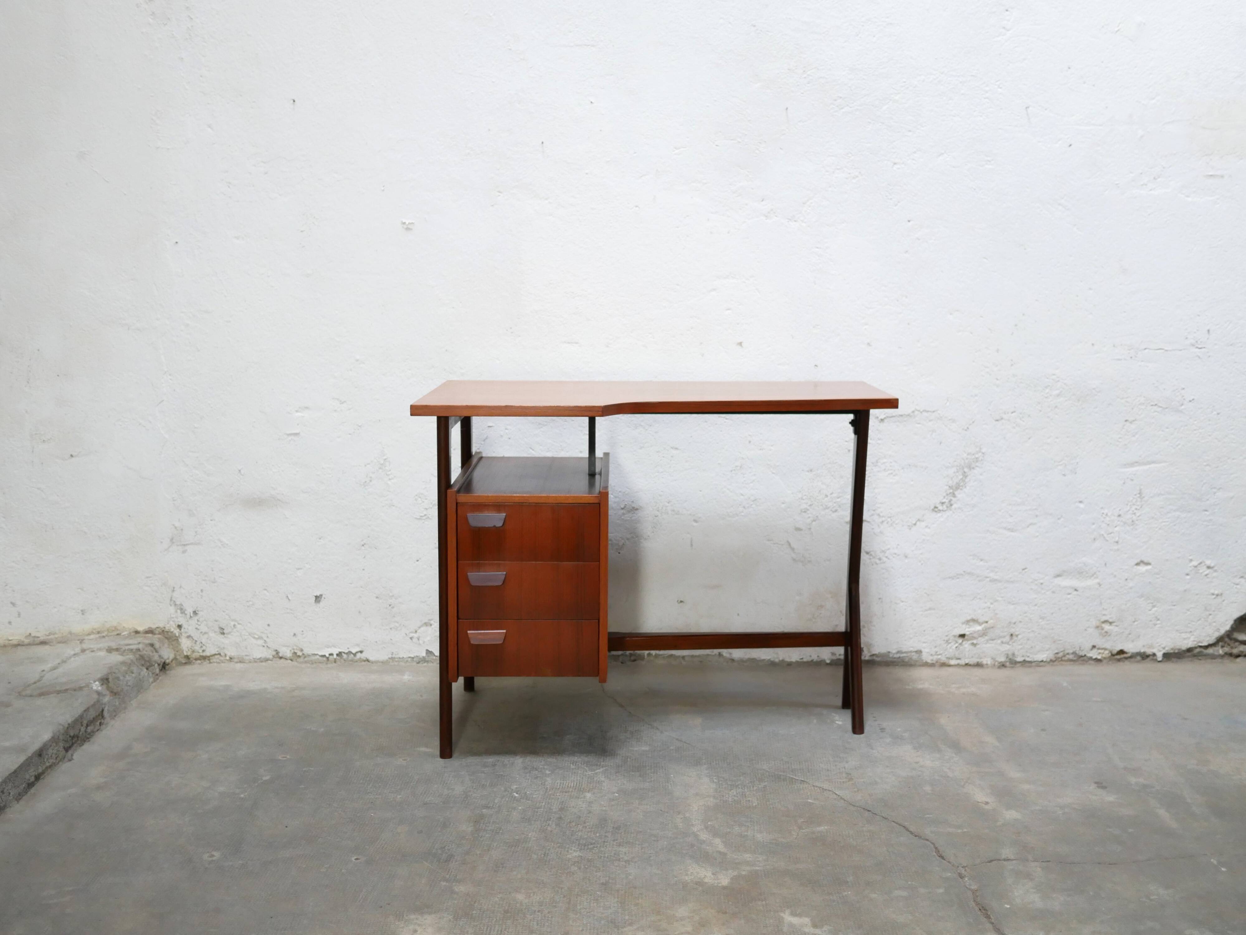 Vintage Scandinavian teak desk