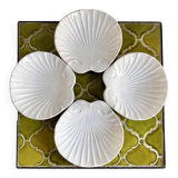4 scallop bowls