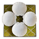 4 scallop bowls