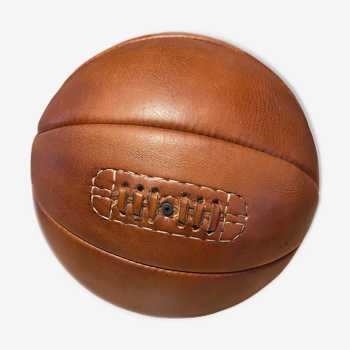 Ballon de basketball en cuir, vintage