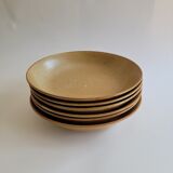 Lot de 6 assiettes creuses en grès