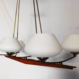 Scandinavian 6-light chandelier from the 60s