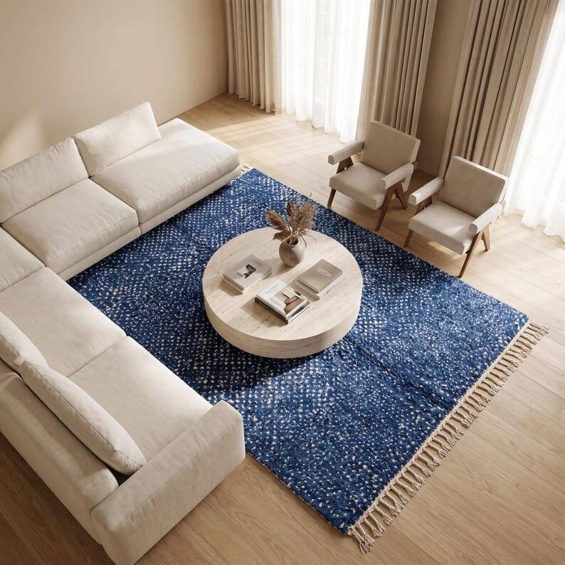 Handmade pure wool rug, size 1.5/2.5 m.