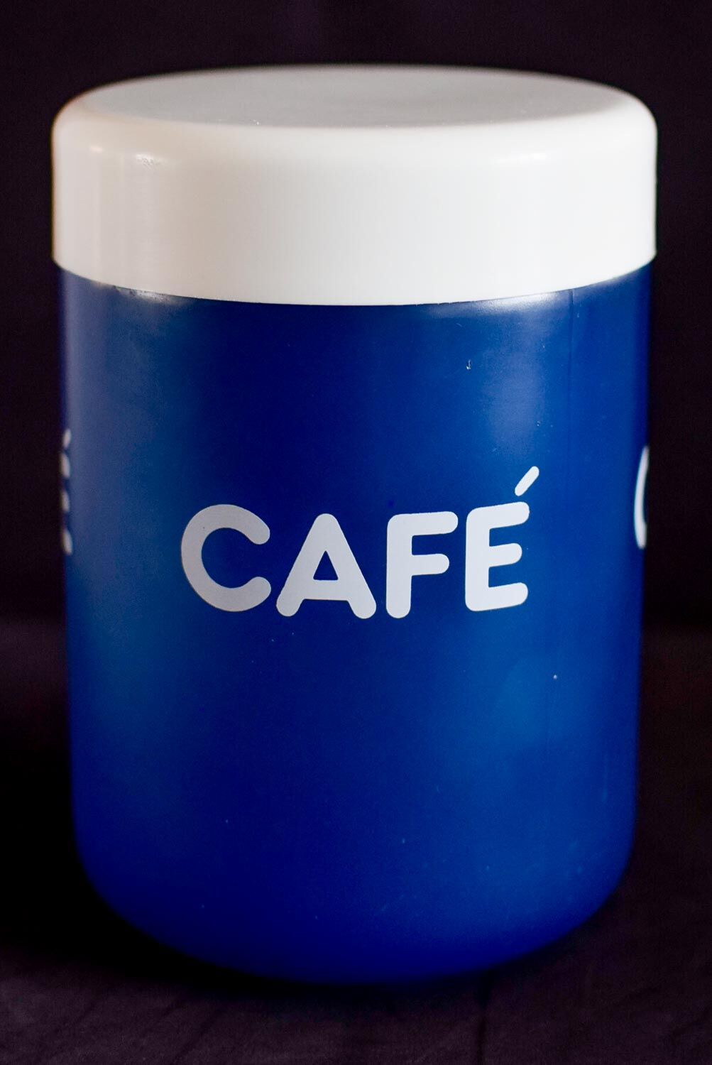 Bocal à café en verre bleu Cerve Italy