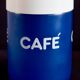 Bocal à café en verre bleu Cerve Italy