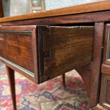 Flat desk of mahogany lady period Louis XVI, XVIIIth century