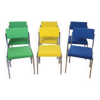 6 Strafor chairs from 1970