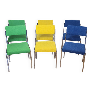 6 Strafor chairs from 1970