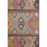 Vintage Turkish Oushak Handwoven Rug 72x384 cm
