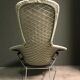 Bird chair and footstool by Harry Bertoia, Knoll