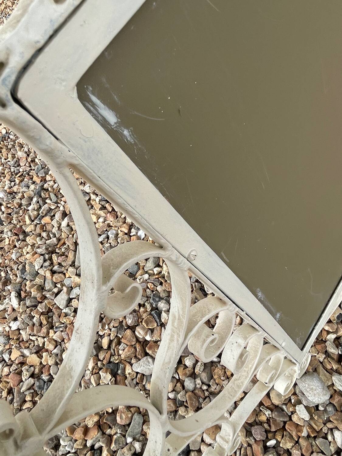 Vintage wrought iron mirror 1960