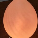 Pink Murano glass egg lamp, 70s