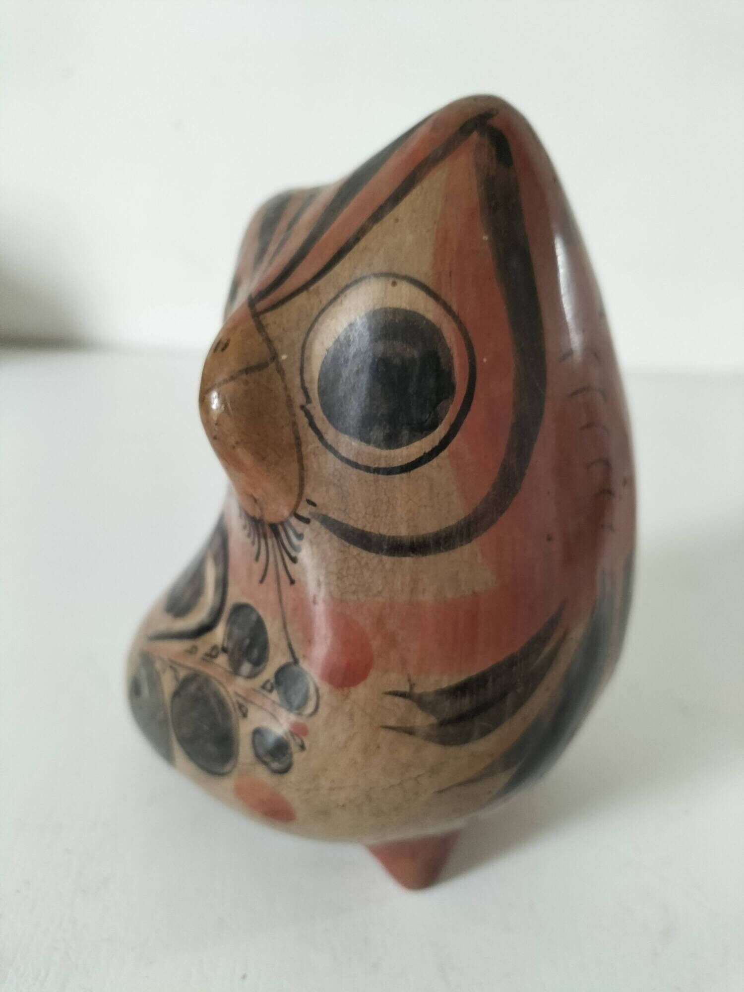 Painted ceramic owl – Mexican craftsmanship from Tonalá