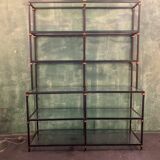 Factory shelf black iron tube 1960s'
