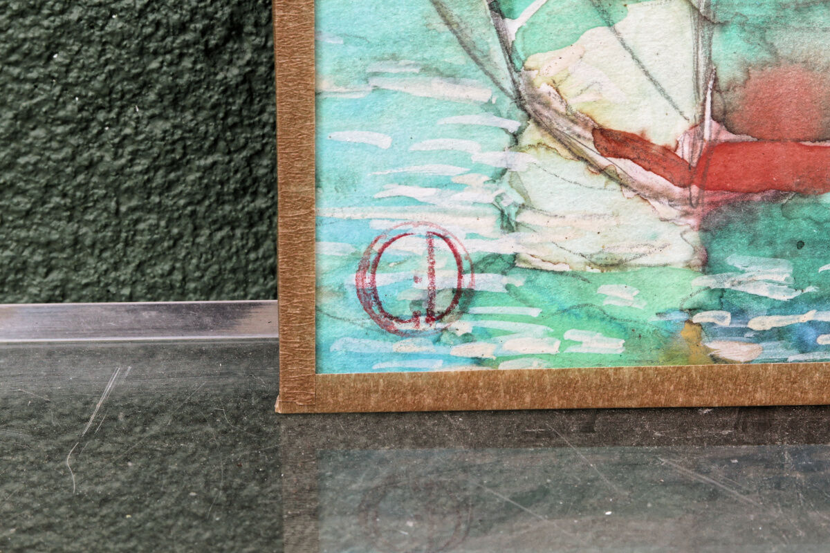 Set of 3 marine watercolours, signed Ghodrat Delbasteh.