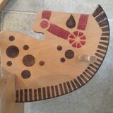 Vintage wooden rocking horse