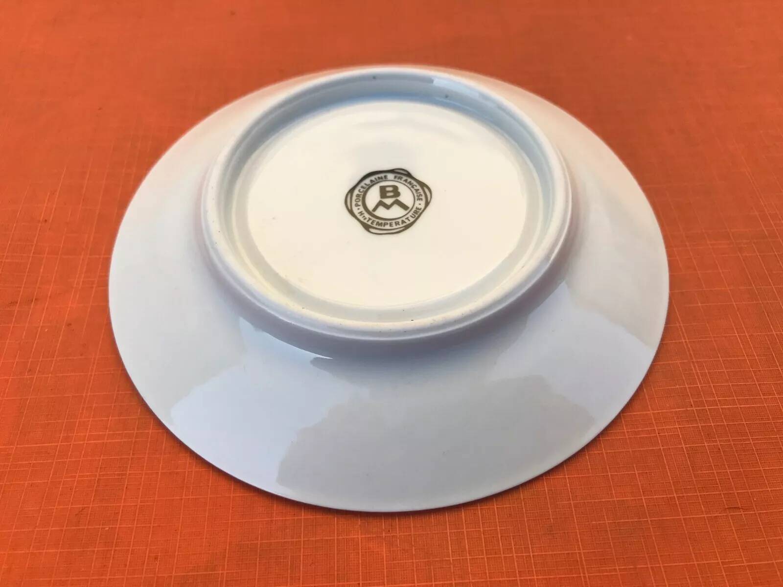 5 Limoges Porcelain Coffee Cups / Saucers BM French Porcelain