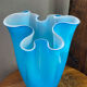 Large multi-layer glass handkerchief vase
