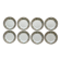 8 grandes assiettes plates en faïence de gien