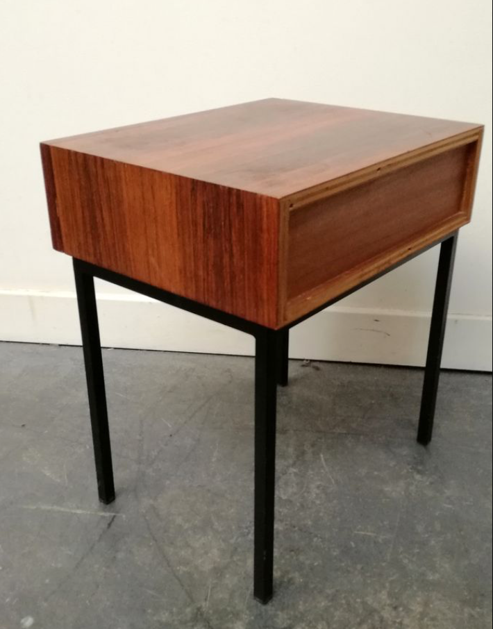 Bedside table in rosewood 1950s