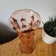 High Art Deco vase pink glass
