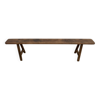 Antique bench in solid oak