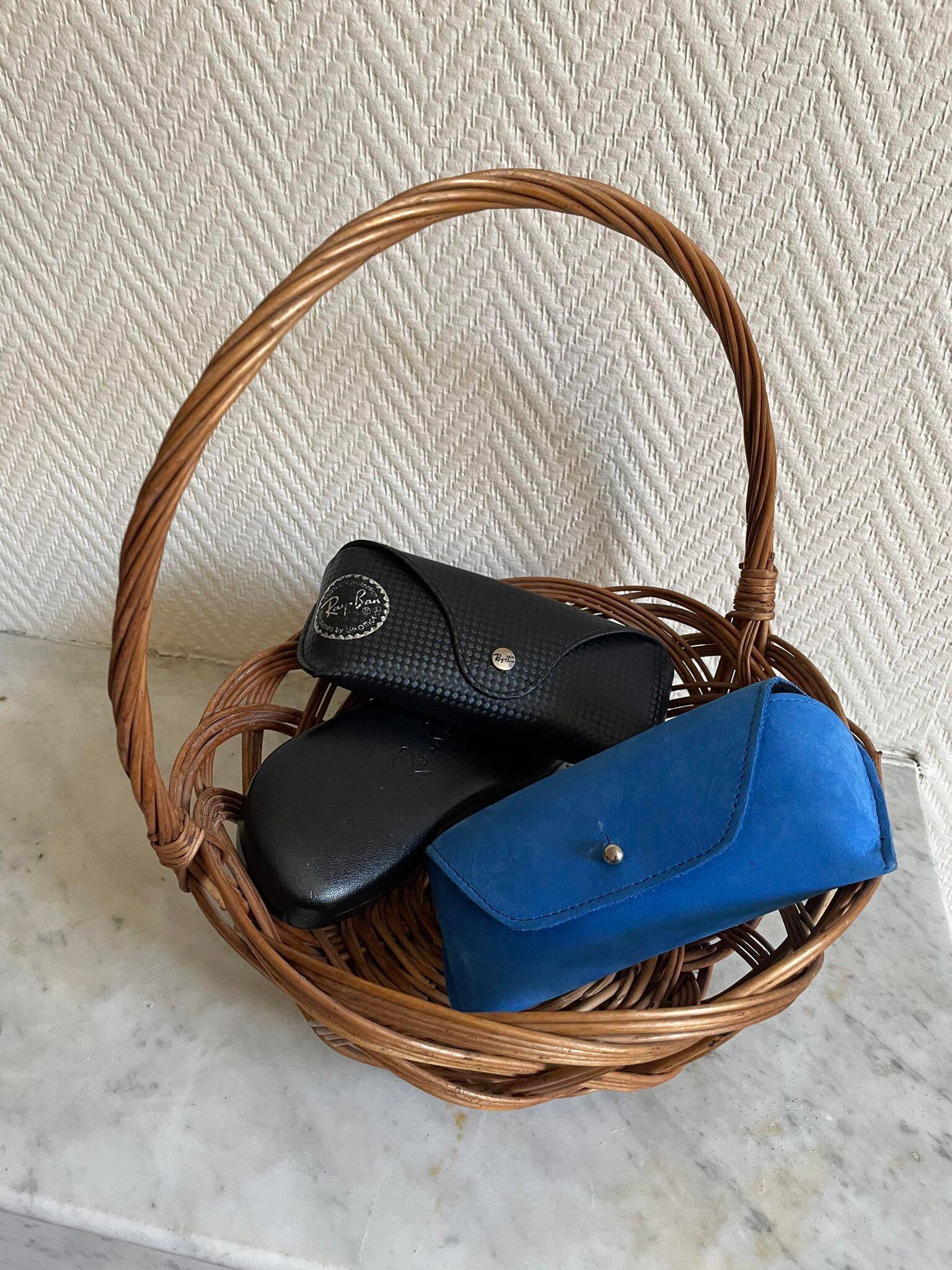 Panier osier rond