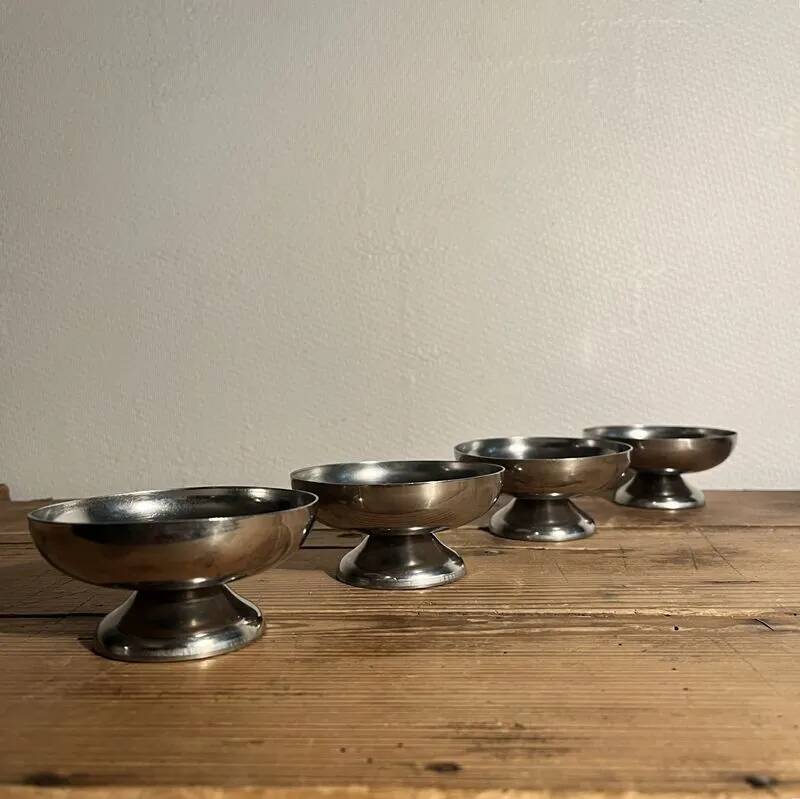 Vintage stainless steel ice cream scoops