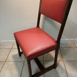 2 chaises louis XIII