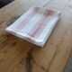Nappe ancienne rose et blanche